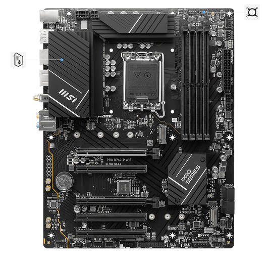 MSI PRO B760-P WiFi Motherboard